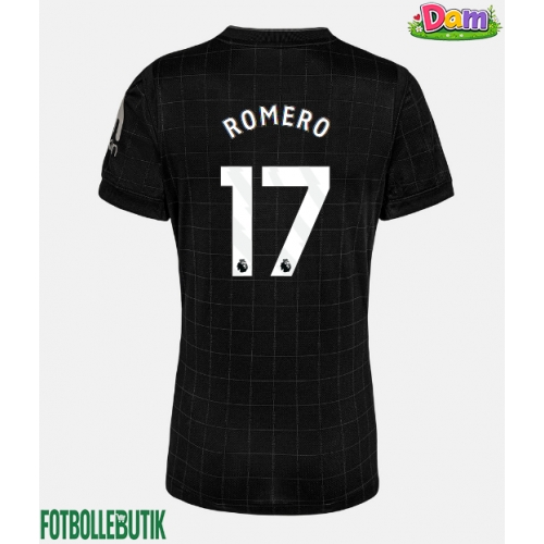 Tottenham Hotspur Cristian Romero #17 Bortatröja Kvinnor 2025-26 Kortärmad